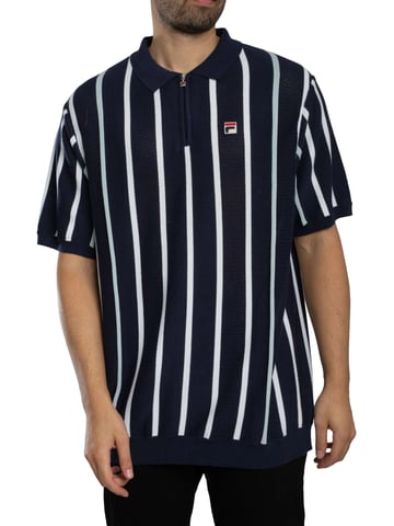 Fila Polo De Punto Patchwork De Giorgio, Azul