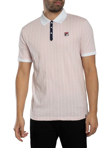 Fila Polo Clásico De Rayas Vintage, Rosado