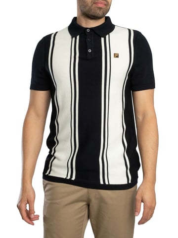 Fila Polo De Punto Estilo Boliche Buddy, Negro