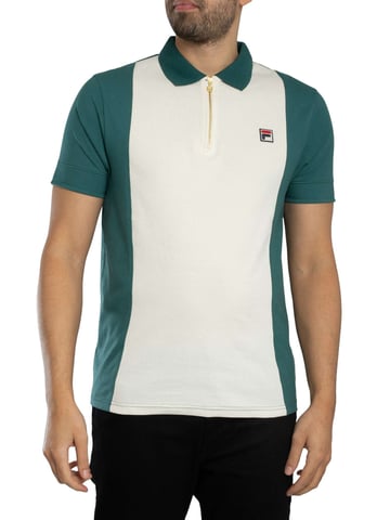 Fila Polo Pierro Cut &Amp; Sew Con Cremallera, Blanco