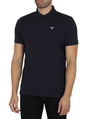 Barbour Polo De Piqué De Tartán, Azul