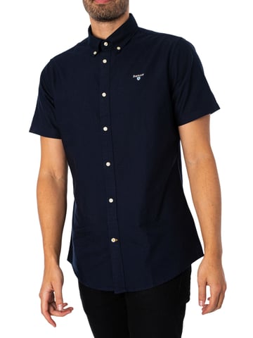 Barbour Camisa De Manga Corta De Sastre Oxtown, Azul