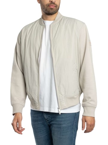 BOSS Chaqueta Bomber Ze Smartcore, Gris