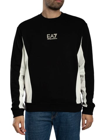 EA7 Sudadera Con Logo, Negro