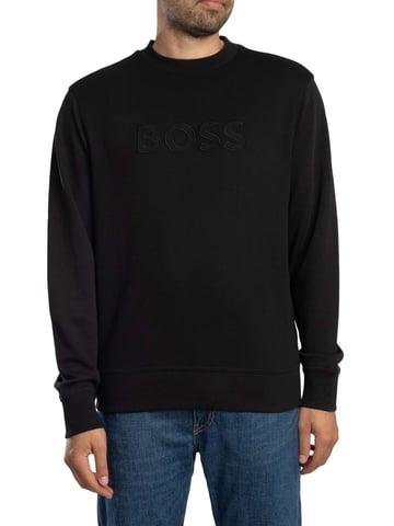 BOSS Sudadera Con Logo We, Negro