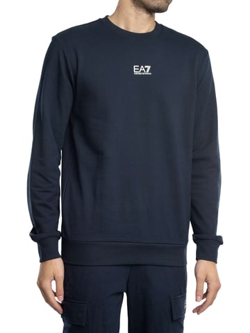 EA7 Sudadera Con Logo Estampado, Azul