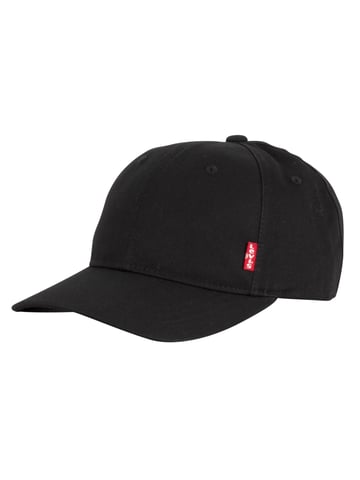 Levi's Gorra De Béisbol Con Lengüeta Roja, Negro