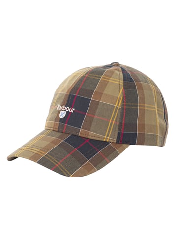 Barbour Gorra De Béisbol Deportiva De Tartán, Verde