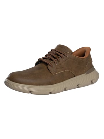 Skechers Zapatillas Sin Cordones Garza De Cuero, Gris
