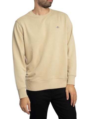 GANT Sudadera Escudo Regular, Beige