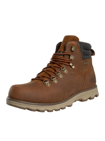 Caterpillar Botas De Cuero Impermeables Sire, Marrón