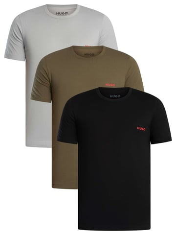 HUGO Pack De 3 Camisetas De Salón, Multicolor