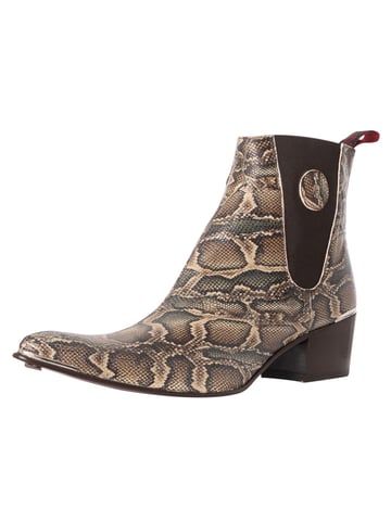 Jeffery West Botines Chelsea De Cuero, Marrón
