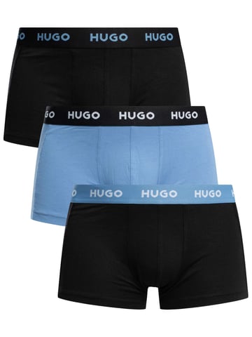 HUGO 3 Pack Trunks, Azul