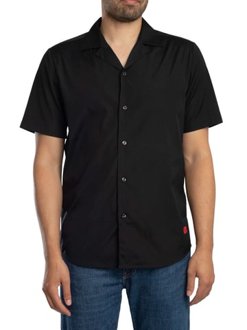 HUGO Camisa De Manga Corta Ellino, Negro