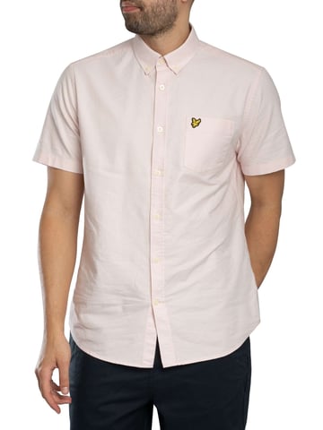 Lyle & Scott Camisa Oxford De Manga Corta, Rosado