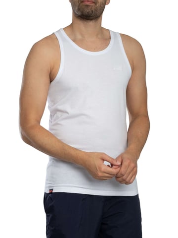 Superdry Chaleco Esencial Con Logotipo, Blanco