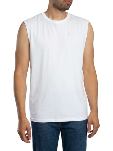 Superdry Camiseta Sin Mangas Con El Logo De Essential, Blanco