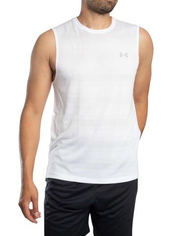 Under Armour Camiseta Sin Mangas Velociti, Blanco