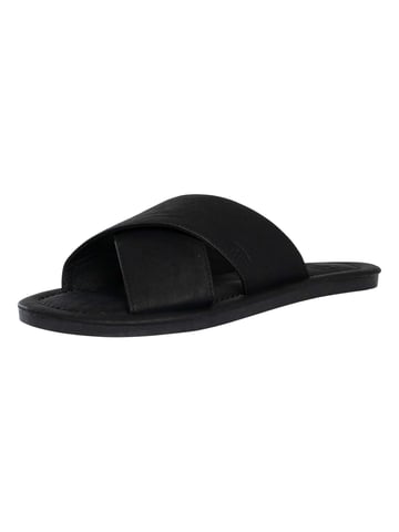 Superdry Deslizadores De Correa Cruzada Vintage, Negro