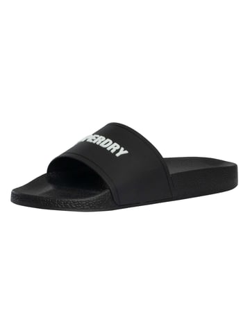 Superdry Sliders De Grupo Gráfico Premium, Negro
