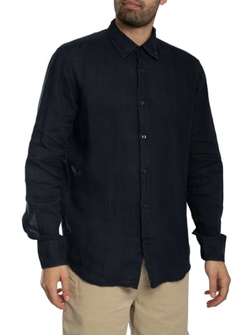 BOSS Camisa Regular Elegante, Azul