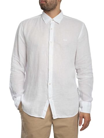 BOSS Camisa Regular Elegante, Blanco