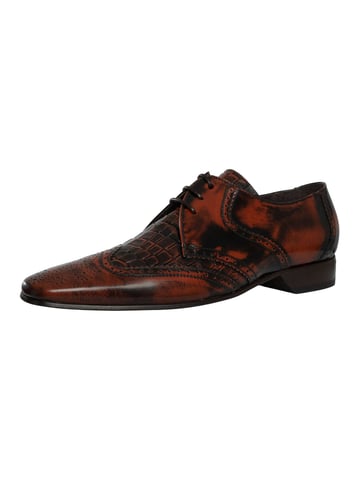 Jeffery West Zapatos Derby De Cuero, Marrón