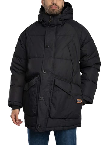 Superdry Chaqueta Parka Acolchada Expedition, Negro