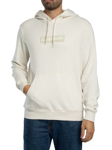 Napapijri Sudadera Con Capucha Con Logotipo De Caja, Blanco