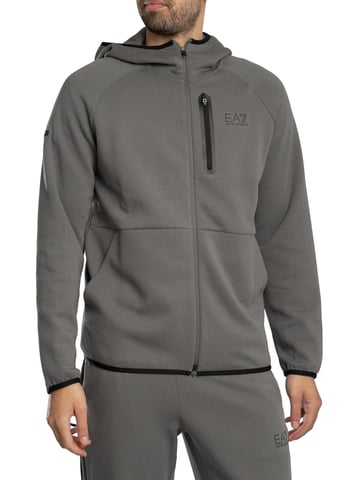 EA7 Sudadera Con Capucha Y Cremallera Dynamic Athlete, Gris