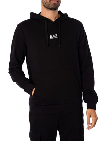 EA7 Sudadera Con Capucha, Negro