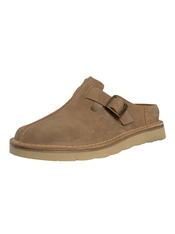 Clarks Zapatos De Gamuza Estilo Mula Solsbury, Beige