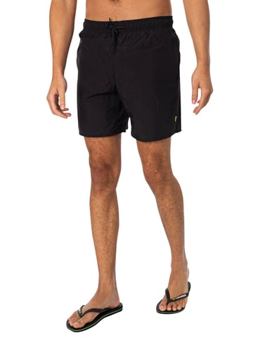 Lyle & Scott Pantalones Cortos De Baño Lisos, Negro