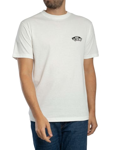 Vans Camiseta Con Logotipo En La Espalda De Doble Estándar, Blanco