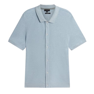 Camisa Azul Regular Con Botones De Ted Baker Connyr