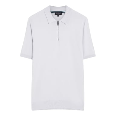 Polo Azul Claro Con Cremallera De Rayón Daldin De Ted Baker
