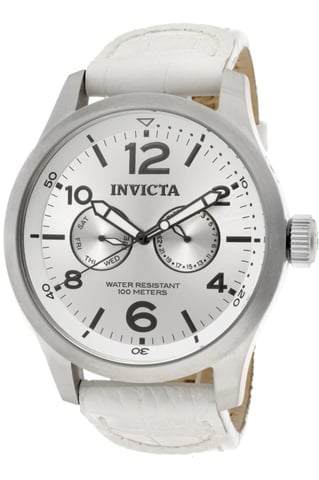 Invicta Specialty 12170 Reloj para Hombre - Movimiento de Cuarzo - Acero Inoxidable con Esfera Plateada - 48 mm