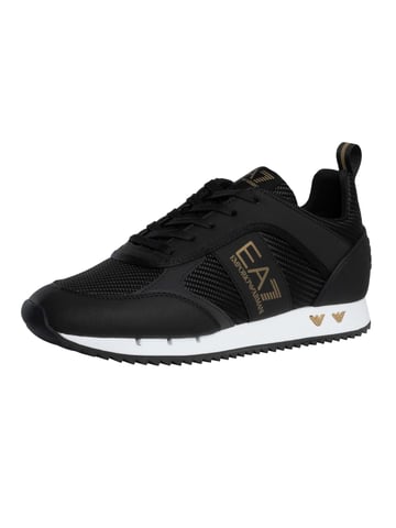 EA7 Zapatillas Deportivas Con Logotipo De Malla De Carbono, Negro