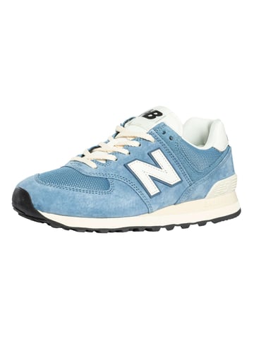 New Balance 574 Entrenadores De Gamuza, Azul