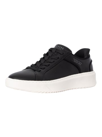 Skechers Zapatillas Sin Cordones Court Break - Zapatillas Con Doble Ventilación, Negro