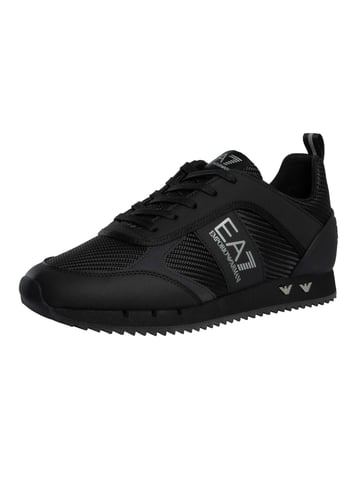 EA7 Zapatillas Deportivas Con Logotipo De Malla De Carbono, Negro