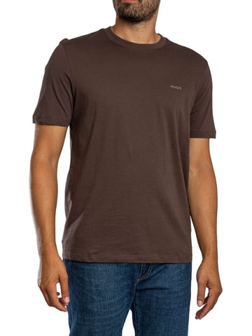 HUGO Camiseta Con Logo En El Pecho Dero222, Marrón