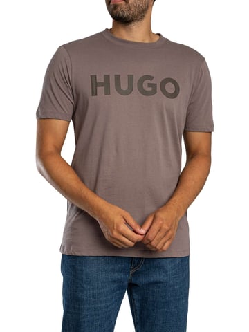 HUGO Dulivio Camiseta Gráfica, Gris