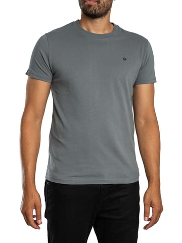 Superdry Camiseta Essential SDC0 Logo EMB, Gris