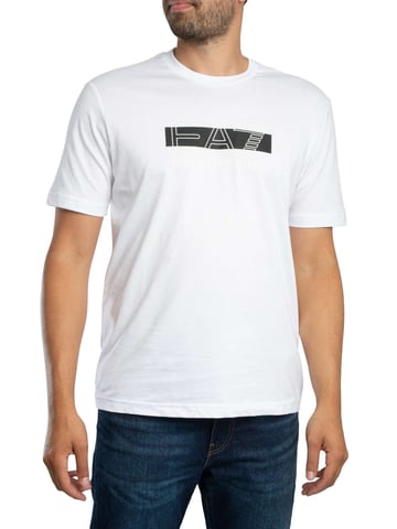 EA7 Camiseta Gráfica De Marca, Blanco
