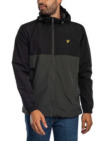 Lyle & Scott Chaqueta Con Cremallera Y Bloques De Color, Negro