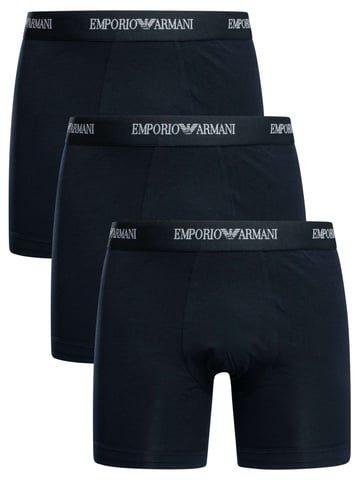 Emporio Armani Paquete De 3 Calzoncillos Bóxer Elásticos, Azul