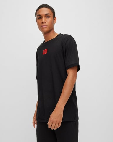 HUGO Diragolino212 Label Logo Mens T-Shirt NOS