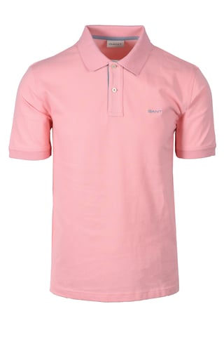 Gant Regular Fit Contrast Pique Rugger Polo Rosado